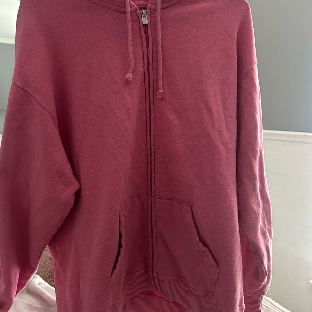 Hollister Pink Fleece Hoodie
